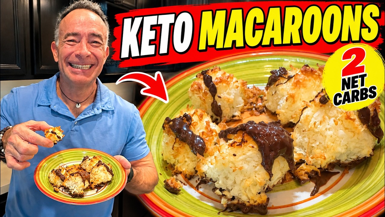 Craving Chocolate? Make These 2g Carb Keto Coconut Macaroons in Minutes!