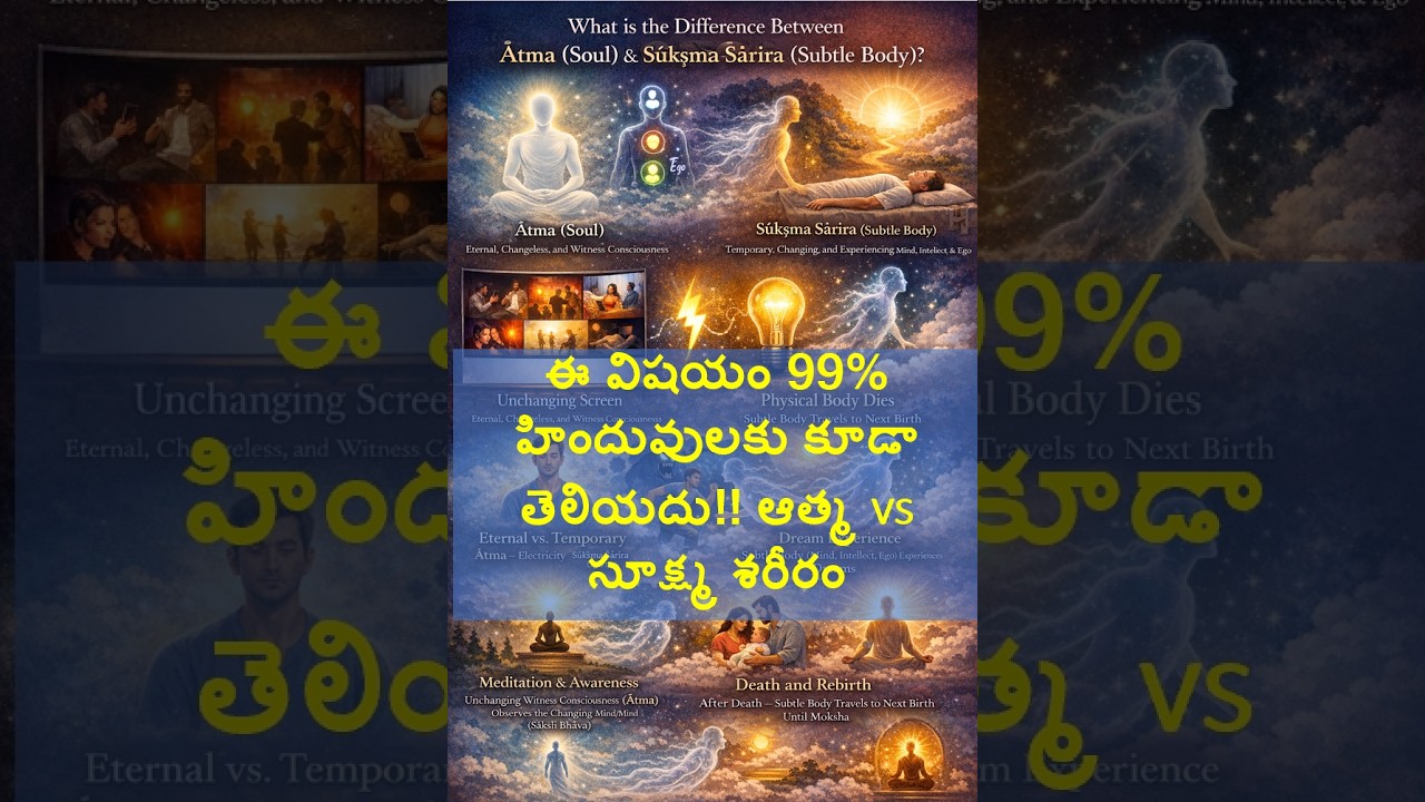 Part8: ఈ విషయం 99% హిందువులకు కూడా తెలియదు!! ఆత్మ vs సూక్ష్మ శరీరం