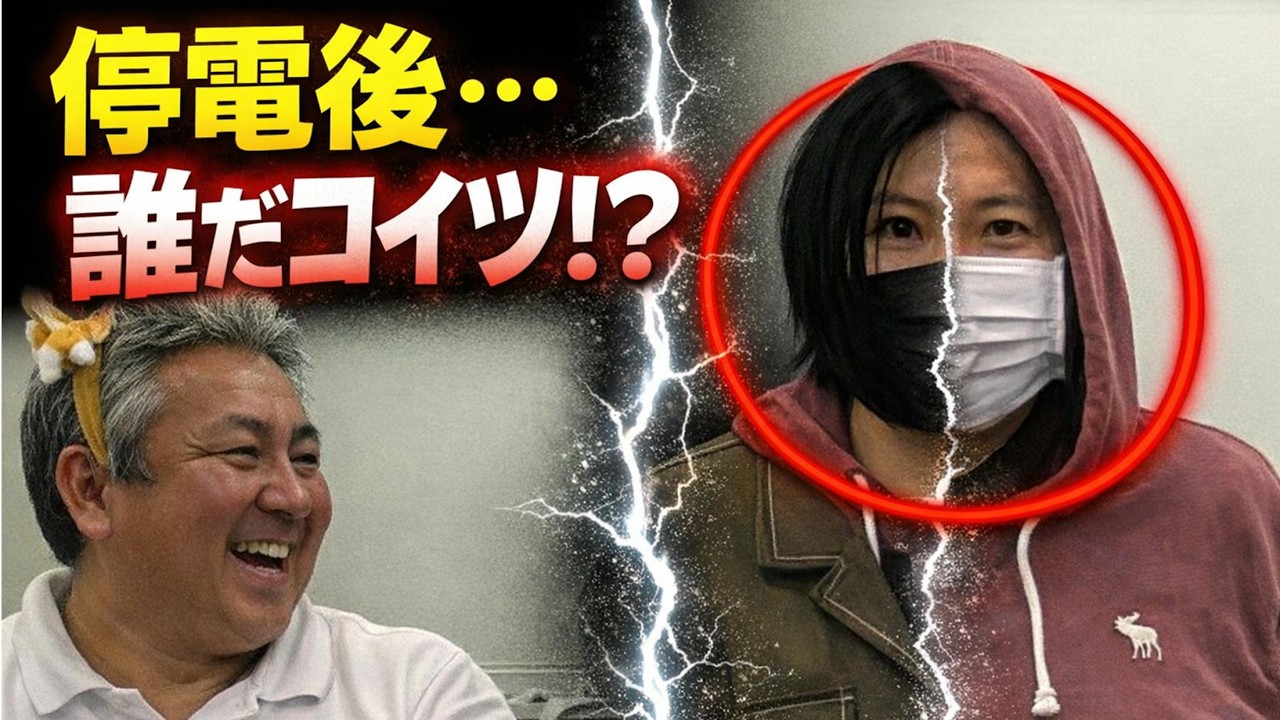 【笑い7割】停電したら知らない人が座ってた【英単語ポーカー】