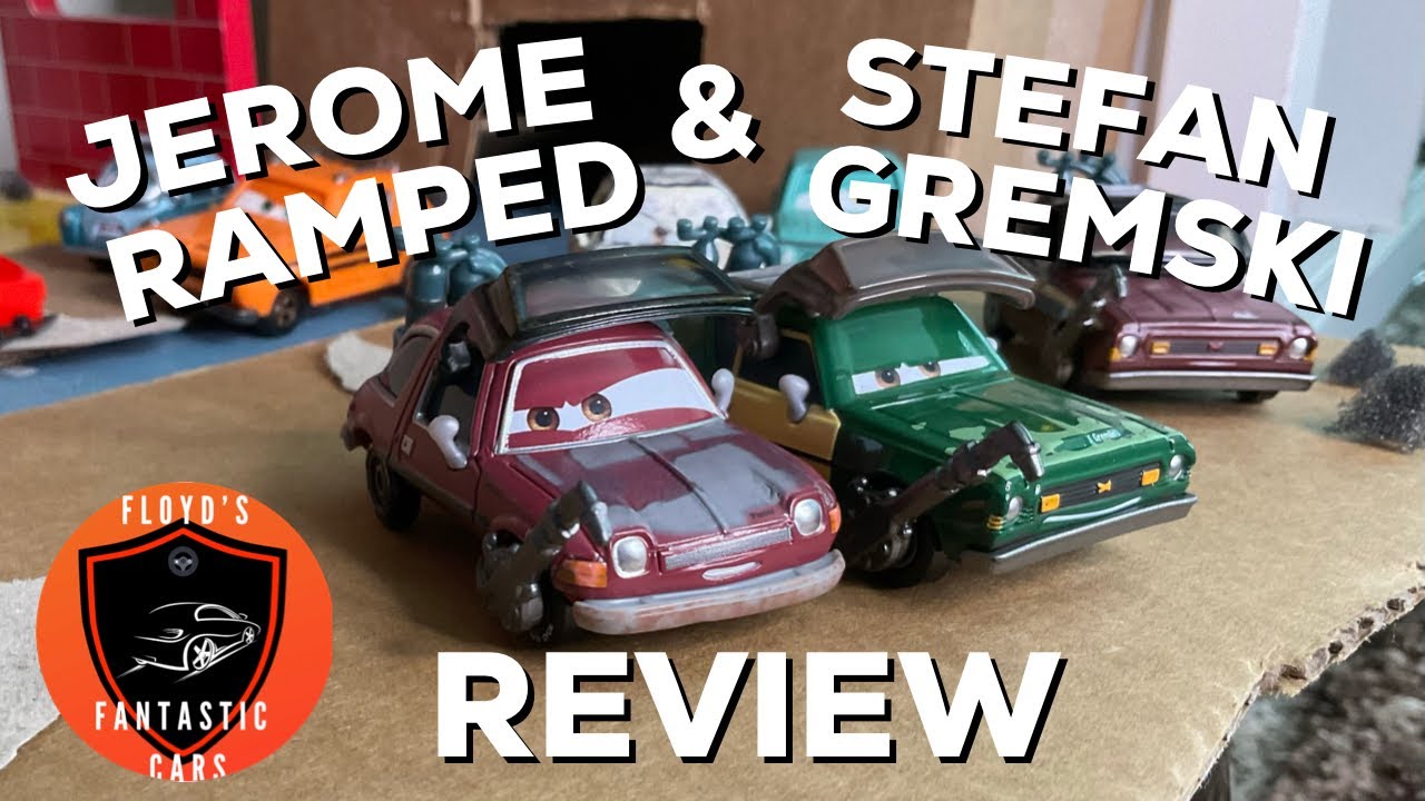 DISNEY PIXAR CARS - JEROME RAMPED & STEFAN GREMSKY Review - Lemons, Villains, Bad Guys WGP Cars 2