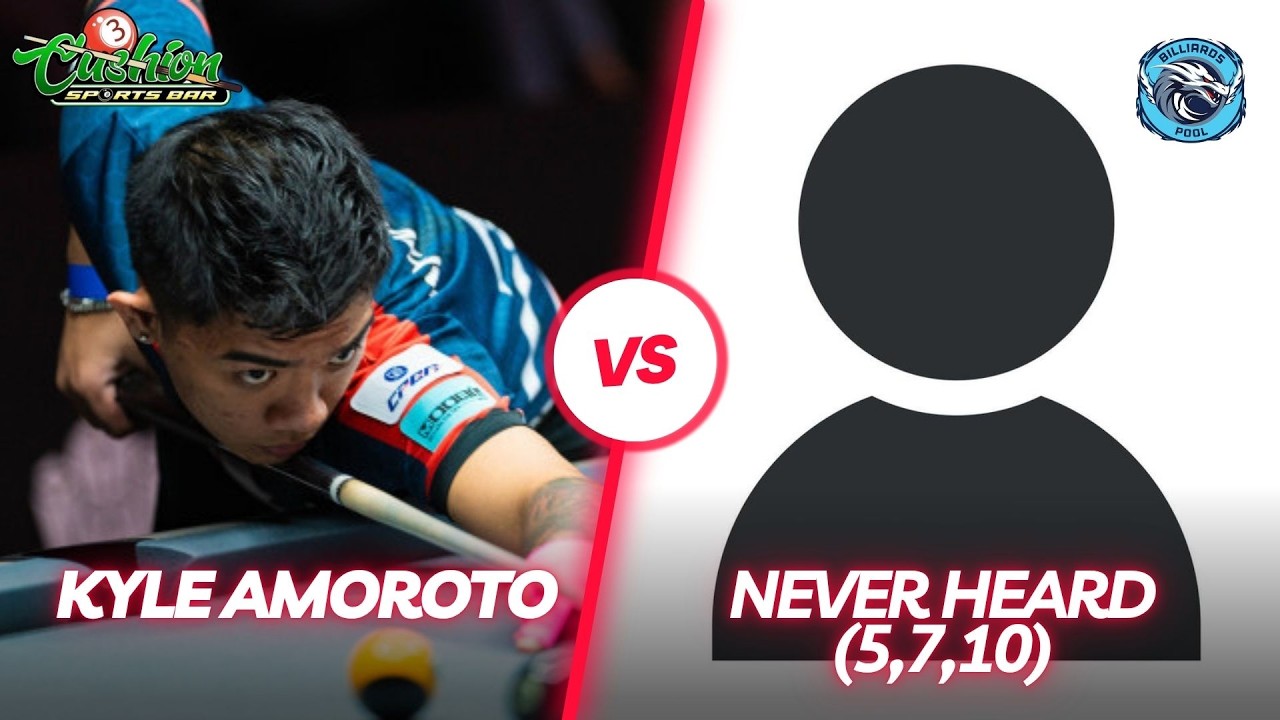 🔴BILLIARDS | KYLE AMOROTO VS NEVER HEARD (5,7,10) | RACE 14