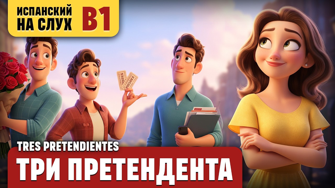 Три претендента. Весёлый рассказ (уровень B1). Испанский на слух.