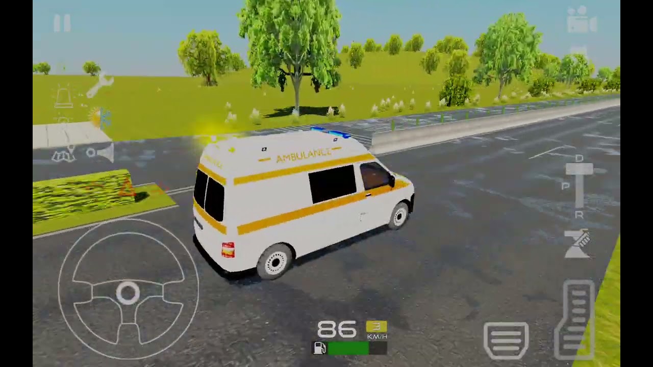 Wolkswagen Transpoter Ambulans Sürüş oyunu Ambulance Simulator Android Gameplay