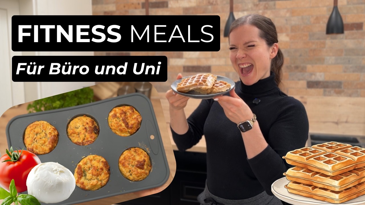 Gesunde Caprese Muffins & Apfel Waffeln (einfache Zubereitung)