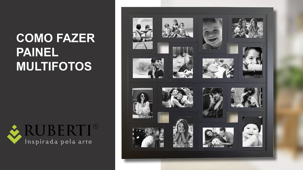Aprenda o passo a passo para fazer um incrível painel multifotos com porta-retratos
