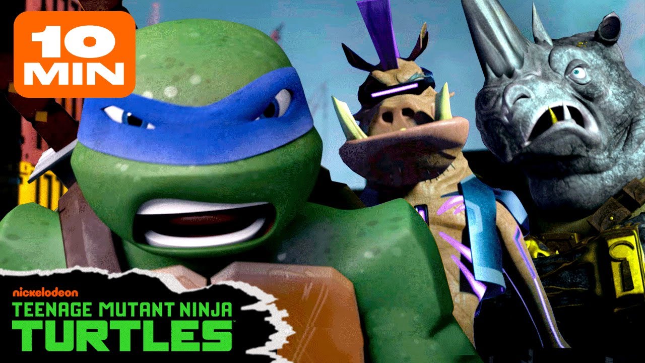 Bebop & Rocksteady Fight The Ninja Turtles 🐗 | Full Episode in 10 Minutes | TMNT