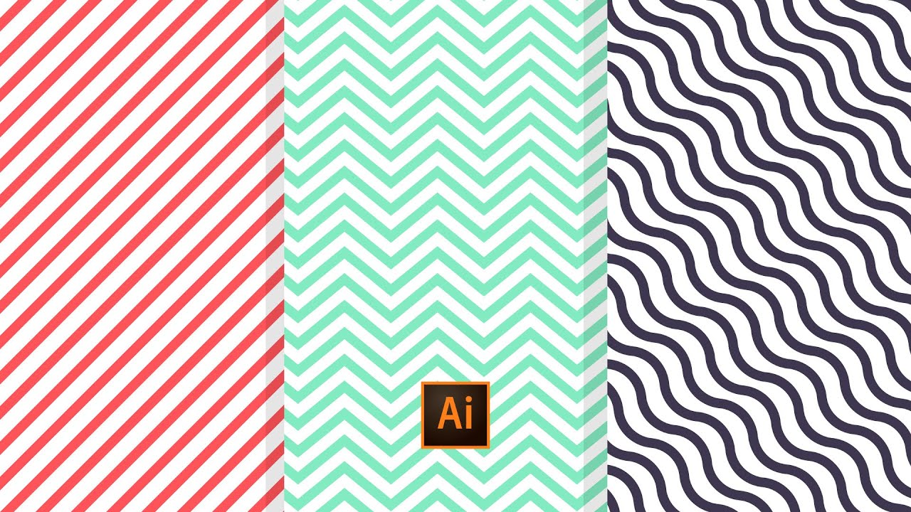create 3 minimalist geometric line pattern using blending technique | adobe illustrator tutorial