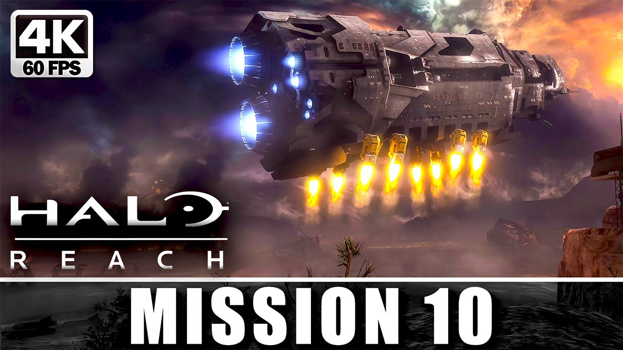 Halo: Reach Walkthrough – Mission 10: The Pillar of Autumn (No Commentary) 4K 60FPS
