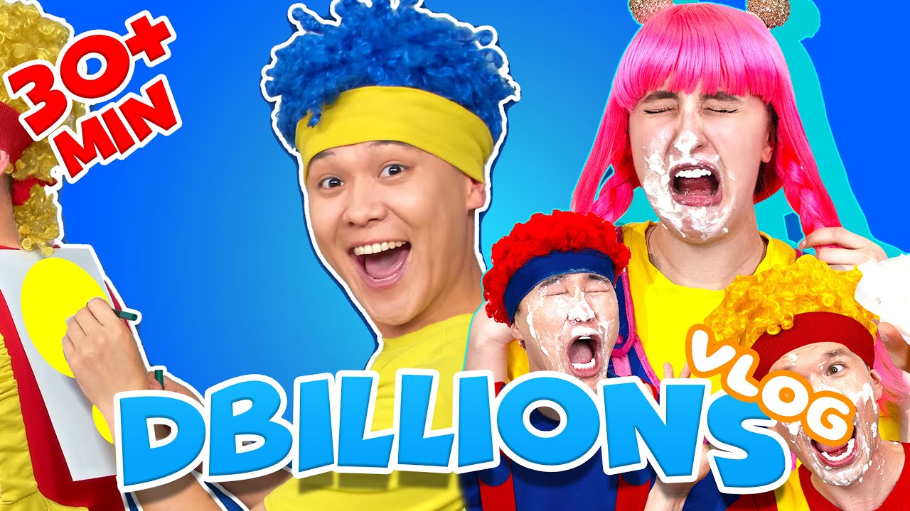 Игры для детей и самые смешные развивающие челенджи!  | D Billions Vlog