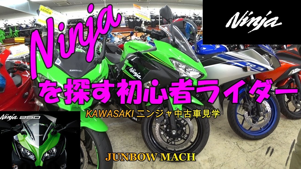 【KAWASAKI Ninja】 Ninjaを探す初心者ライダー　KAWASAKIニンジャ中古車見学