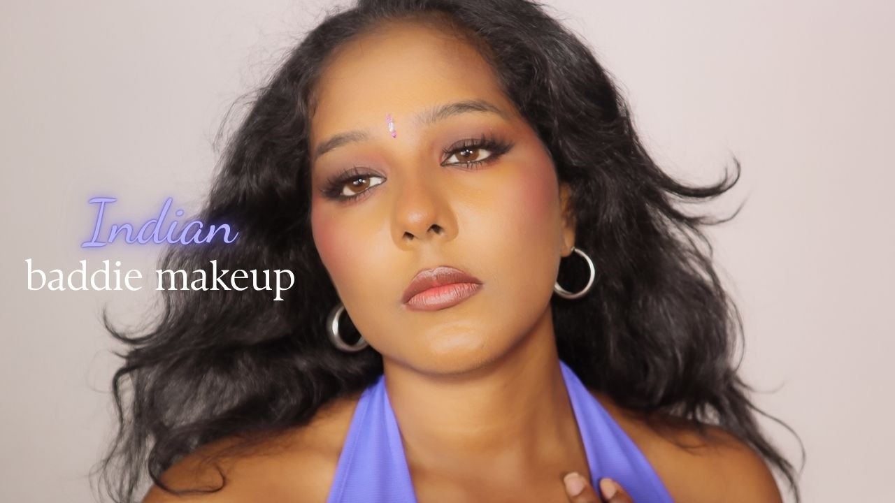Indian baddie makeup on brown skin (KATSEYE LARA RAJ makeup) using affordable products
