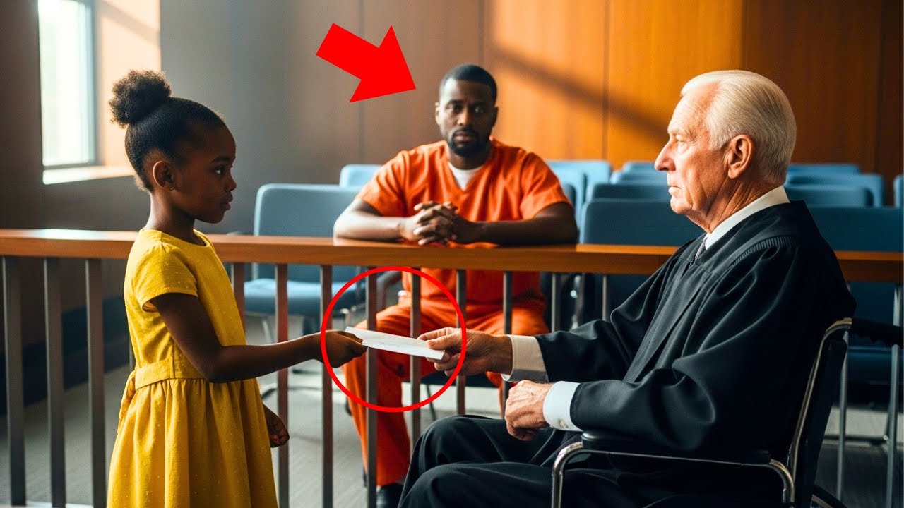 UNE FILLE REMET UNE LETTRE AU JUGE EN FAUTEUIL ROULANT LORS DU PROCÈS DE SON PÈRE...ET QUELQUE CHOSE