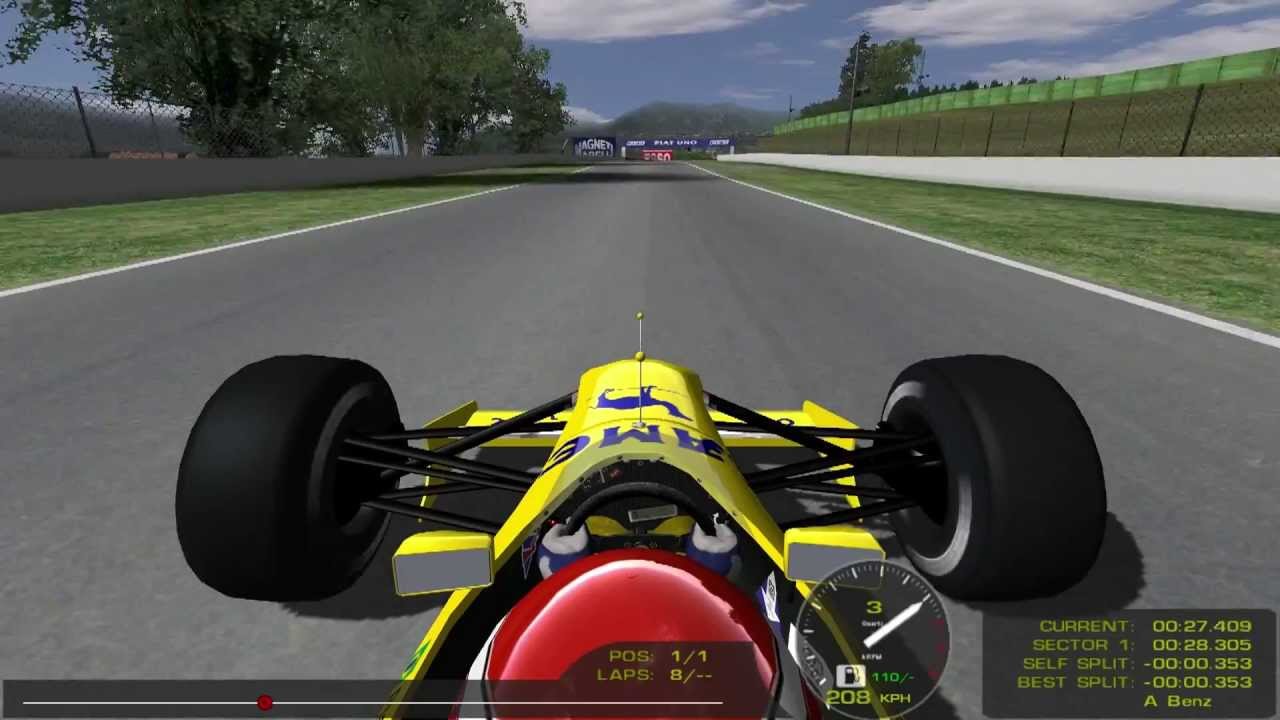 rFactor Mod 1991 F1 Benetton B190B IN Imola Circuit