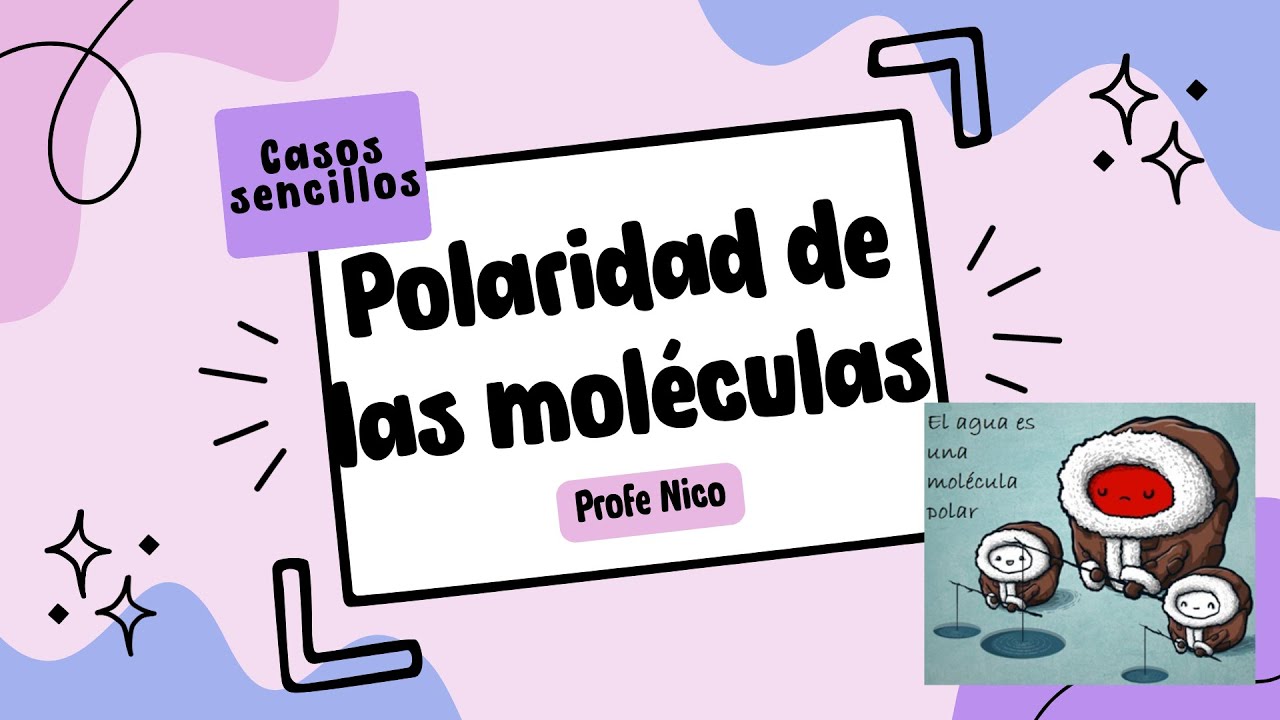 Polaridad de las moléculas + Solubilidad de las sustancias en agua