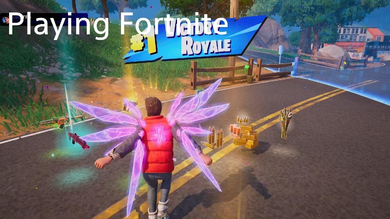 Playing Fortnite