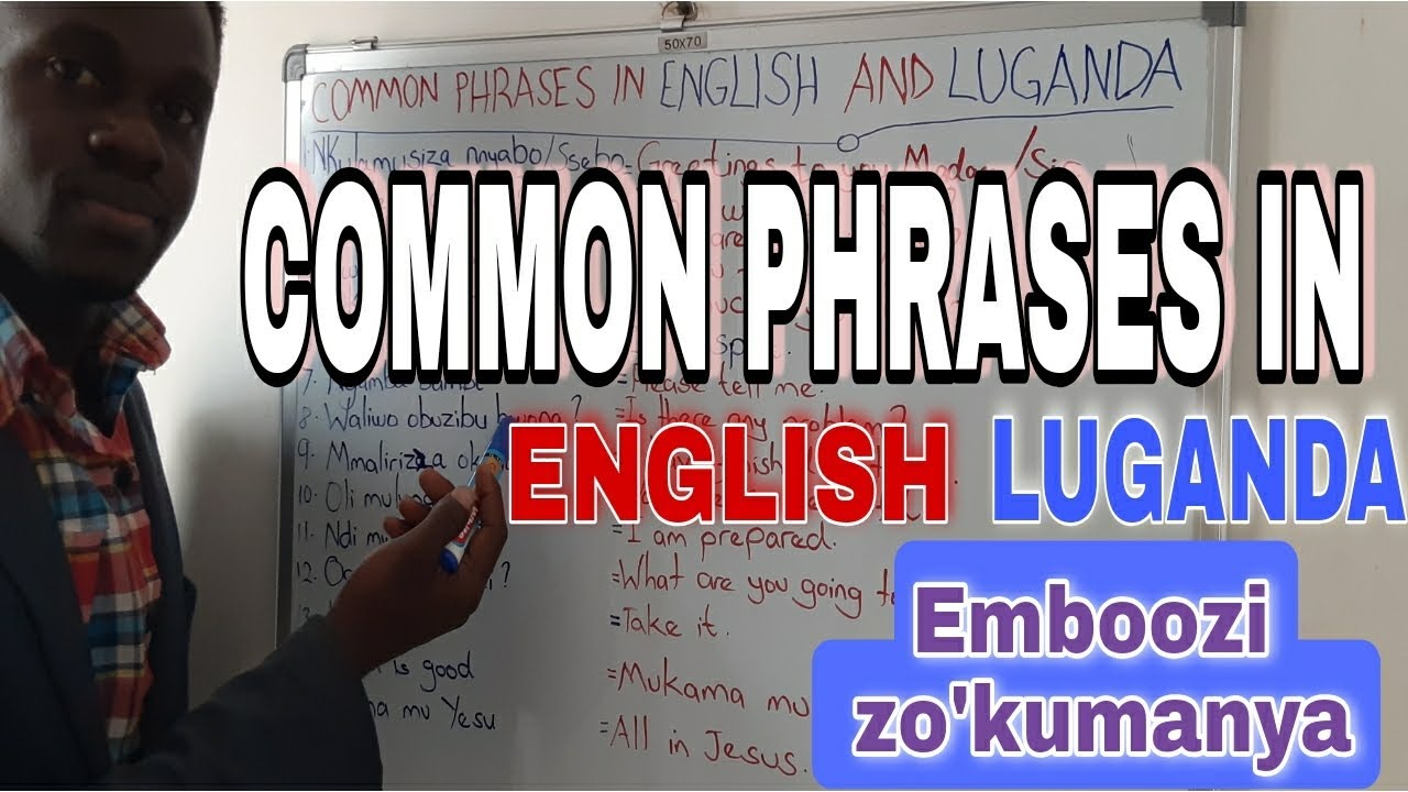 COMMON PHRASES IN ENGLISH AND LUGANDA.✔❕☝️EMBOOZI ZOKUMANYA#english #luganda