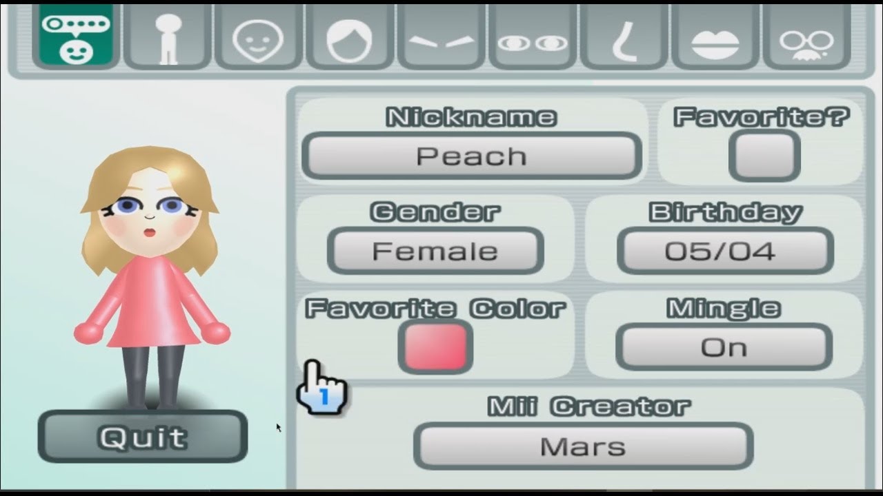 Princess Peach (2nd Version) - Super Mario - Mii 283