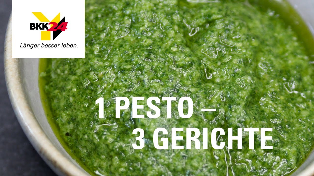 1 Pesto – 3 Gerichte  | Rucola-Pesto | Herbstgesund | BKK24