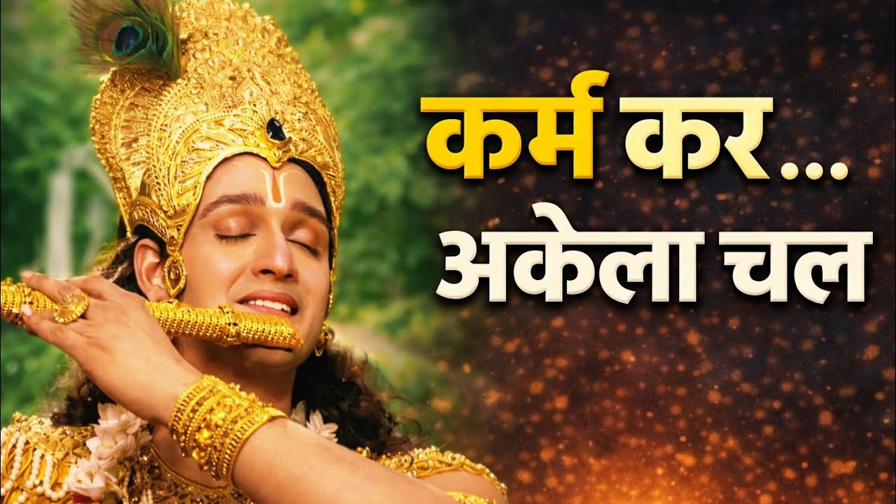 कर्म कर अकेला चल | श्रीकृष्ण वचन | Powerful Krishna Motivation Speech #krishna #motivation