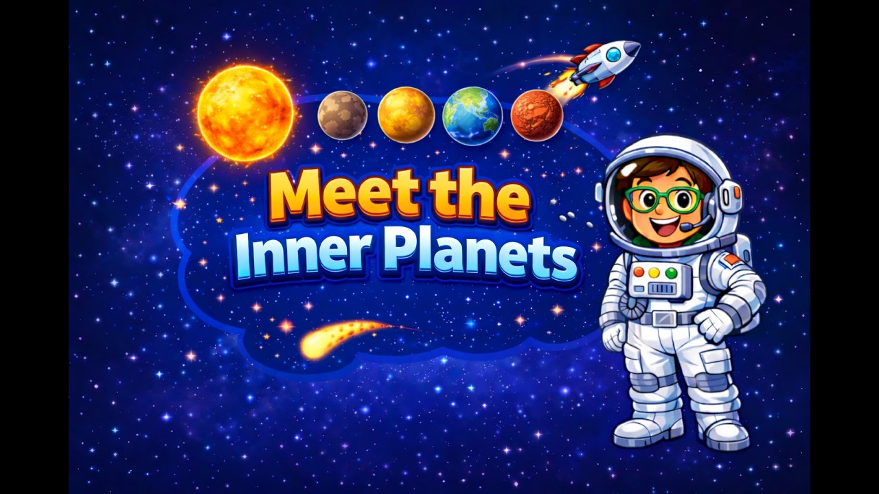Meet the Inner Planets! | Mercury, Venus, Earth, & Mars for kids