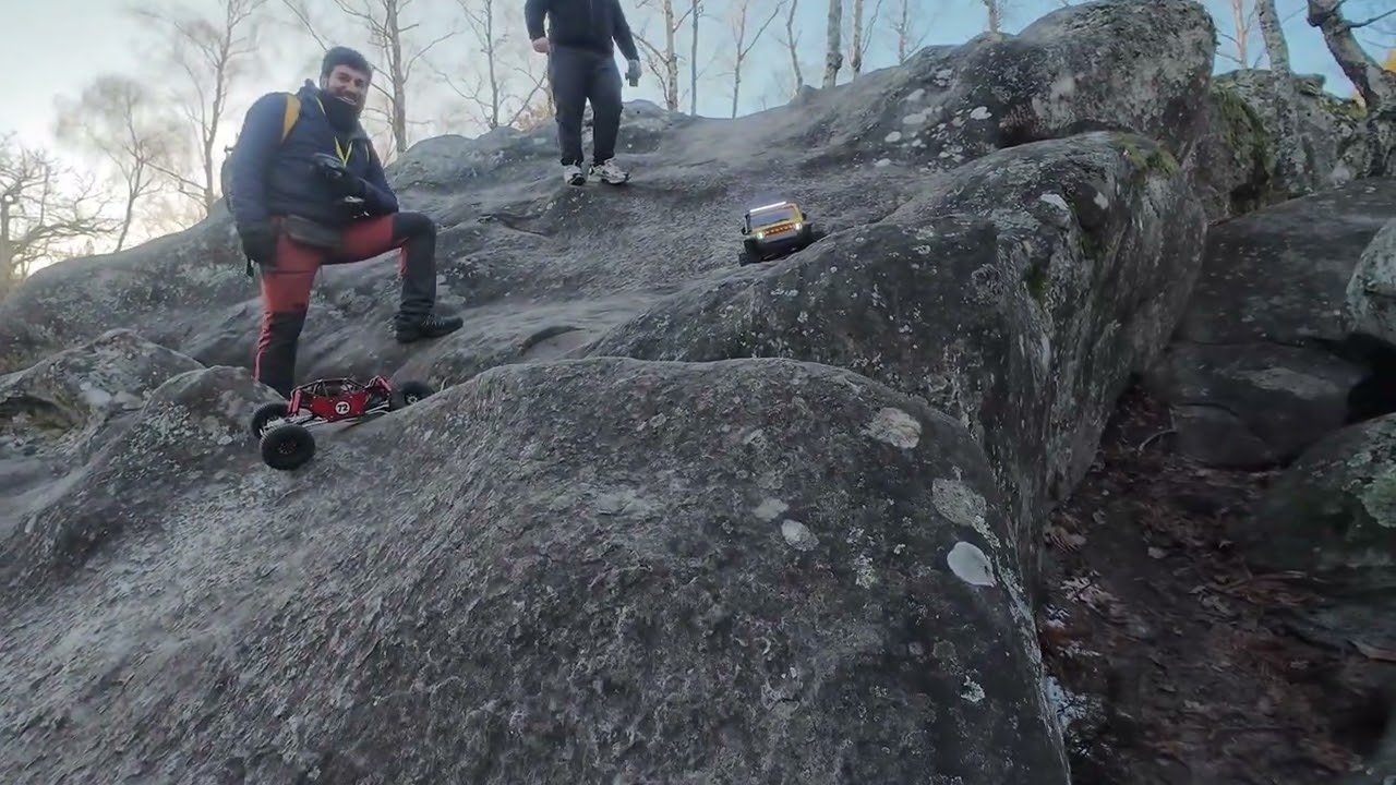 Gmade R1 et HB1014 en sortie hivernale