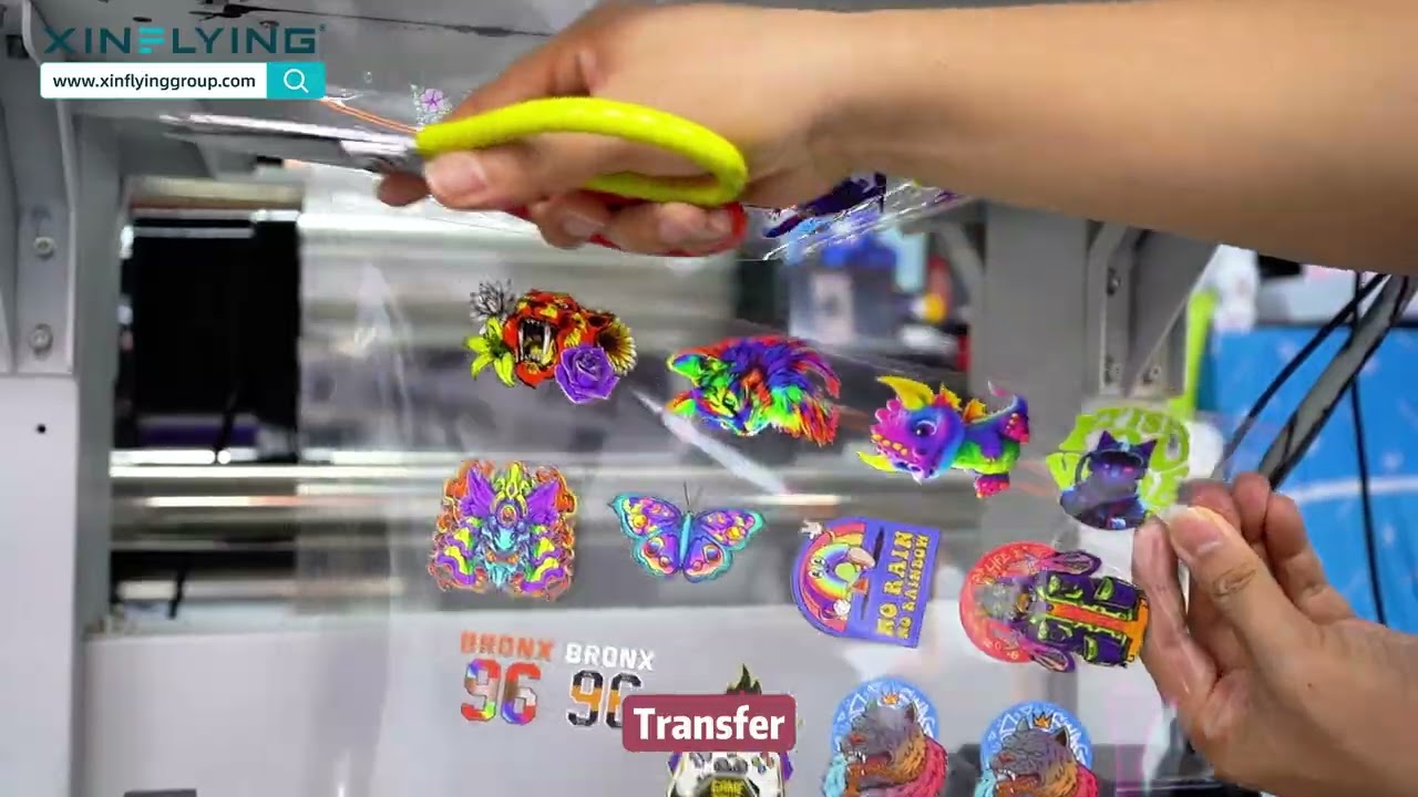 XF-450S UV DTF Printer | 3 Epson Printheads High-Precision UV DTF Printing Solution
