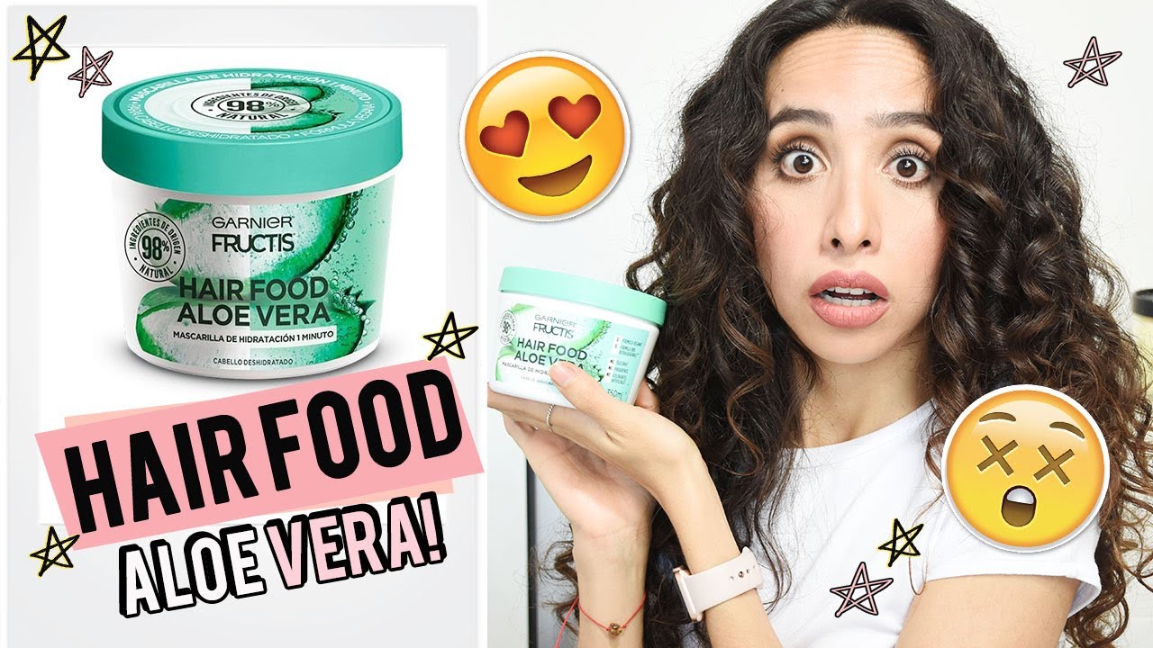 RESEÑA GARNIER HAIR FOOD CON ALOE VERA | MASCARILLAS PARA EL PELO 🍃 attalia dasbel