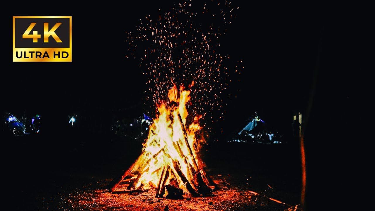 🔥Chimenea Crepitante en 4K (30 MINUTOS). Sonidos de chimenea ardiente y fuego crepitante.