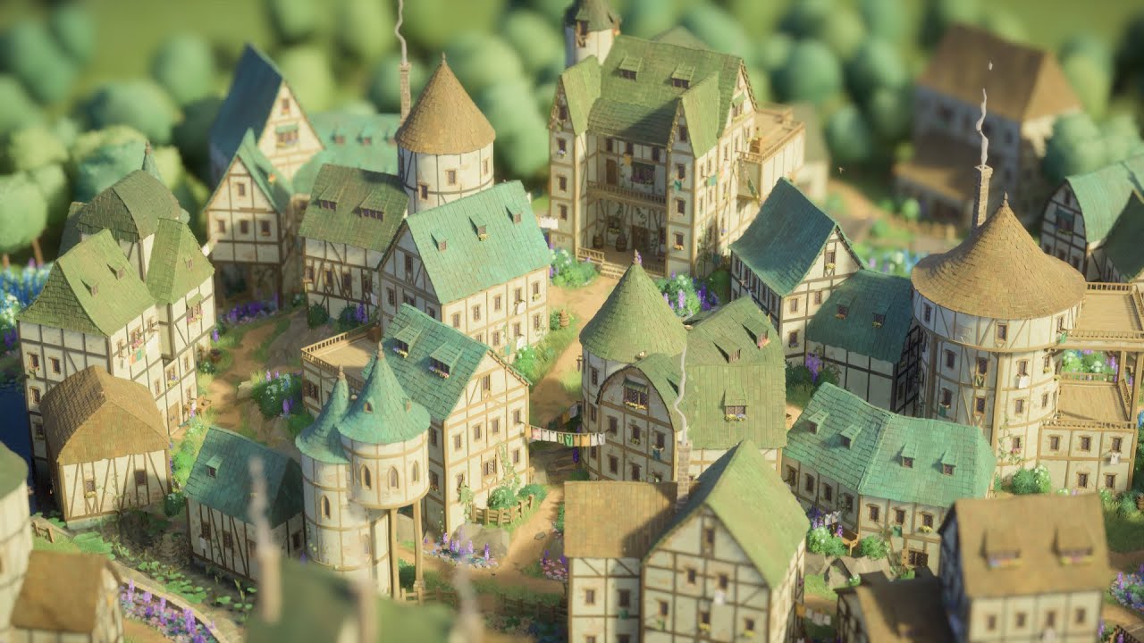 🪷Cosy Town | Speed Build | No Commentary | Tiny Glade🪷