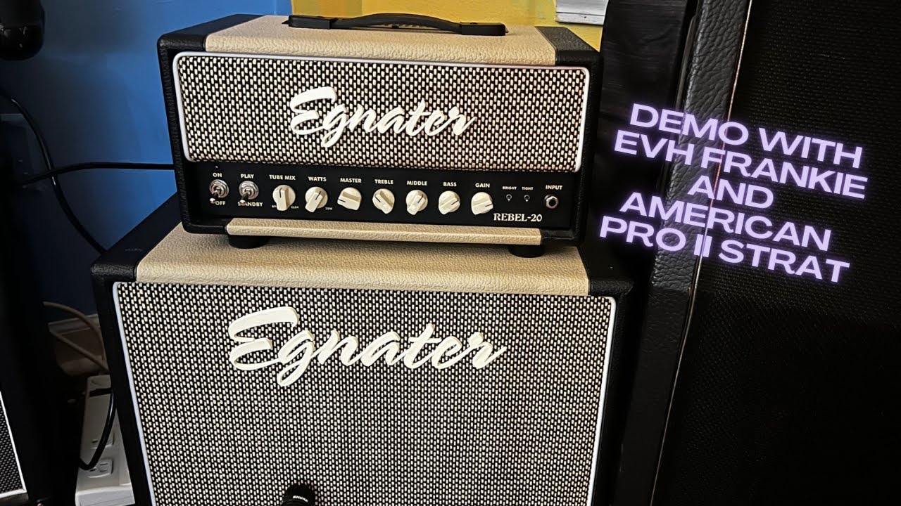 Would You Rock An Egnater Rebel 20?  - Demo’d  With An EVH Frankie  And American Pro II Stratocaster