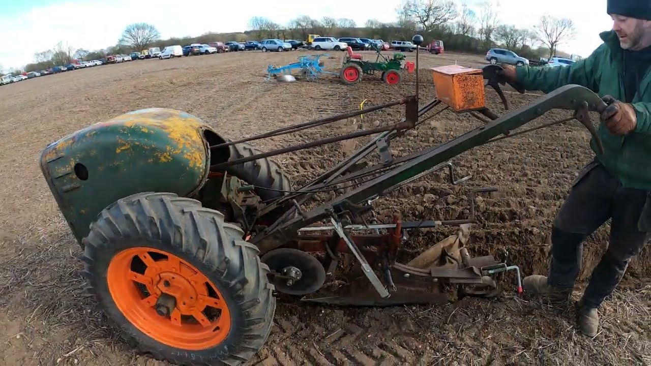 1942 British Anzani Iron Horse 600 cc 1-Cyl Petrol Pedestrian Cultivator / Plough Tractor (6 HP)