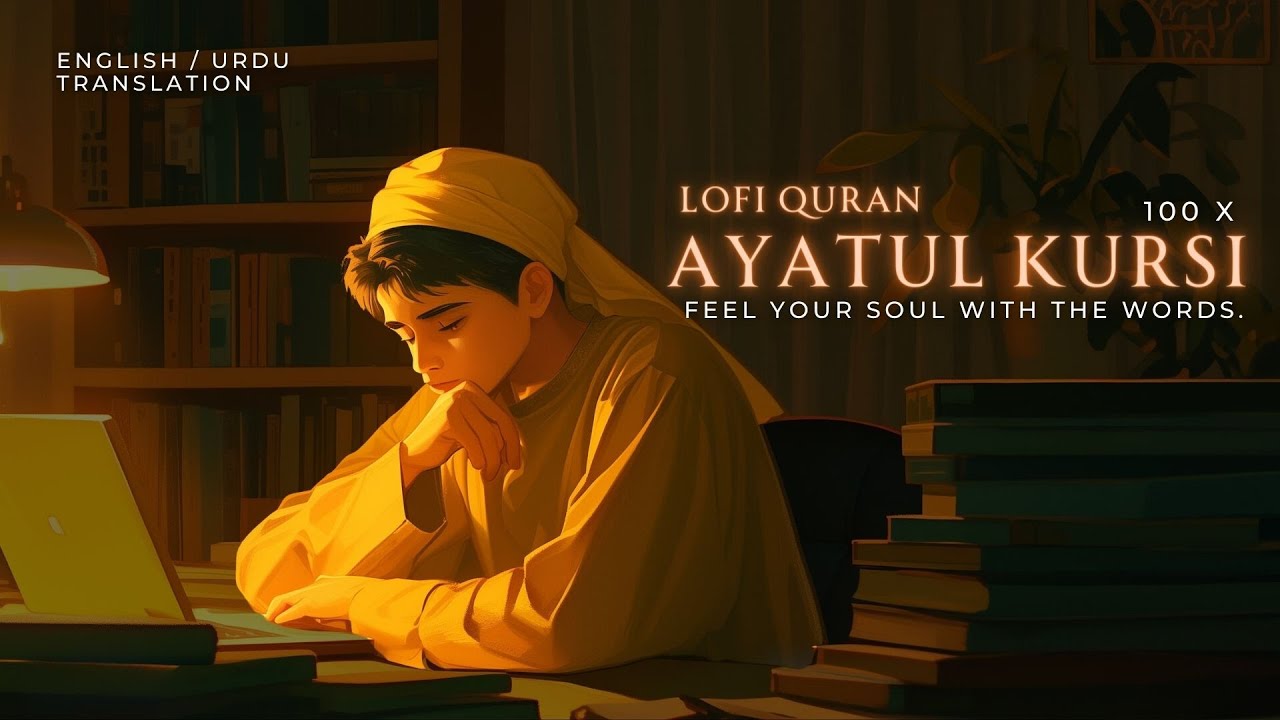 Ayatul kursi - 100x | Ayatul kursi lofi Quran | Ayatul Kursi With English/Urdu {LOFI THEMED}