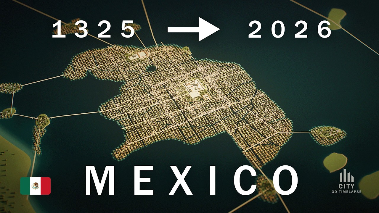 MEXICO (TENOCHTITLAN) - 3D TIMELAPSE (No AI)