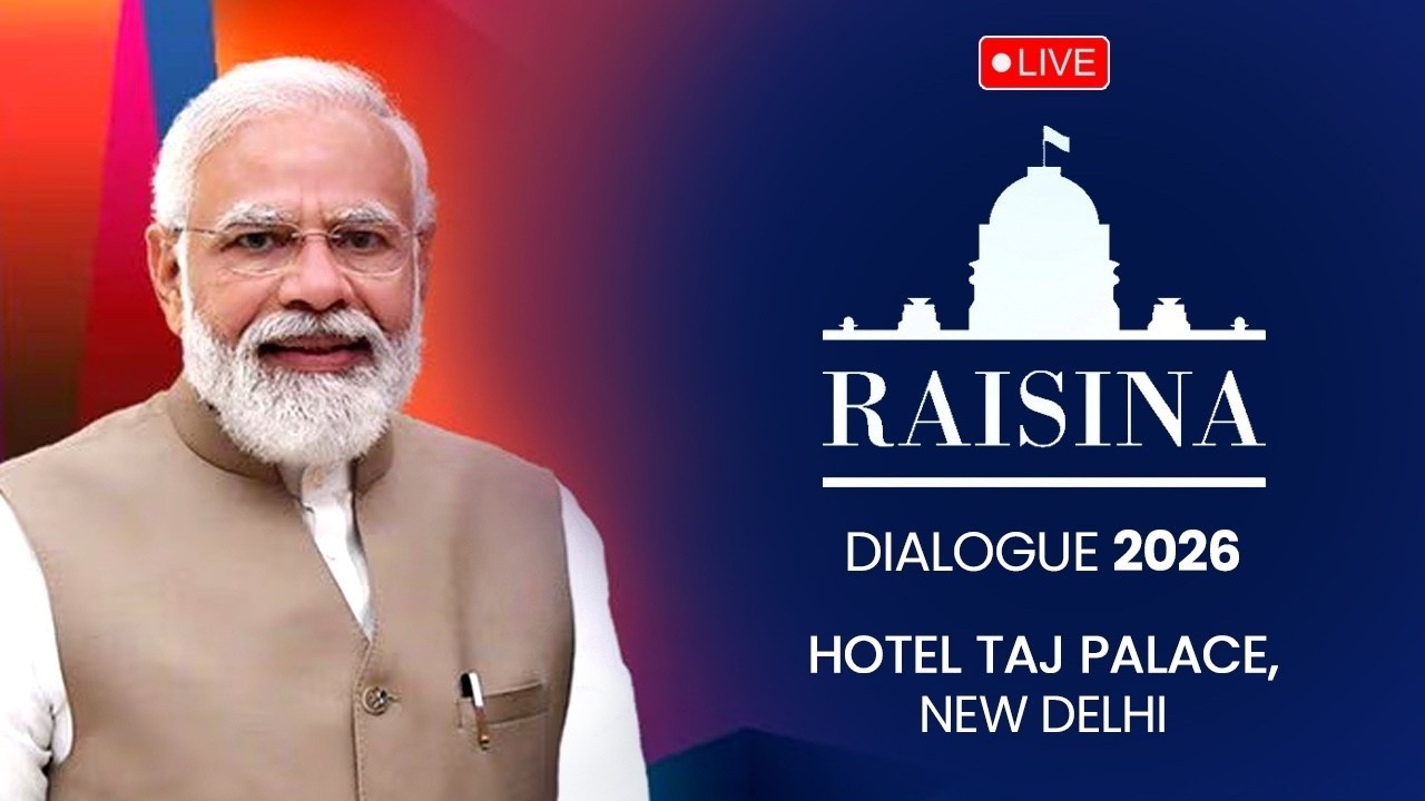 LIVE:PM Shri Narendra Modiji, President Alexander Stubb of Finland participate in Raisina Dialogue
