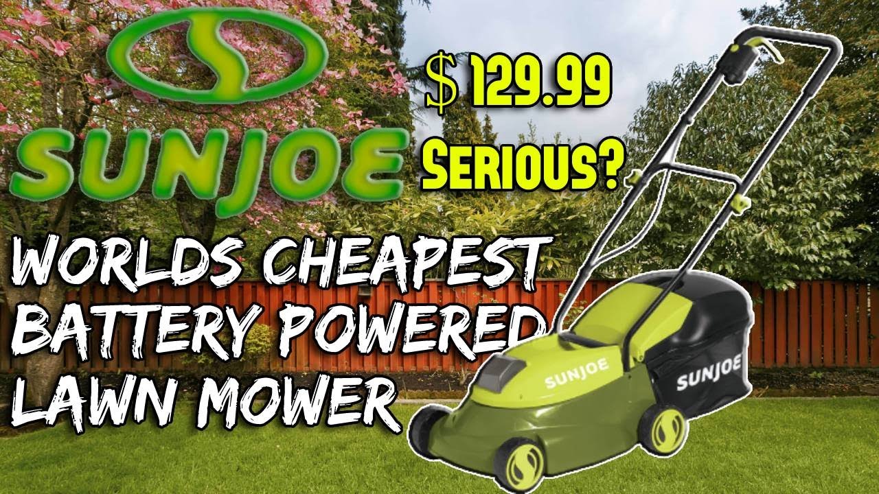 WORLDS CHEAPEST - $129.99 - LAWN MOWER BATTERY POWERED Sun Joe MJ401C WORKS AMAZING! MOST AFFORDABLE