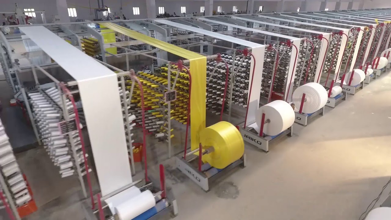 Woven Sack Machine Demo (White Tape) - JP Group
