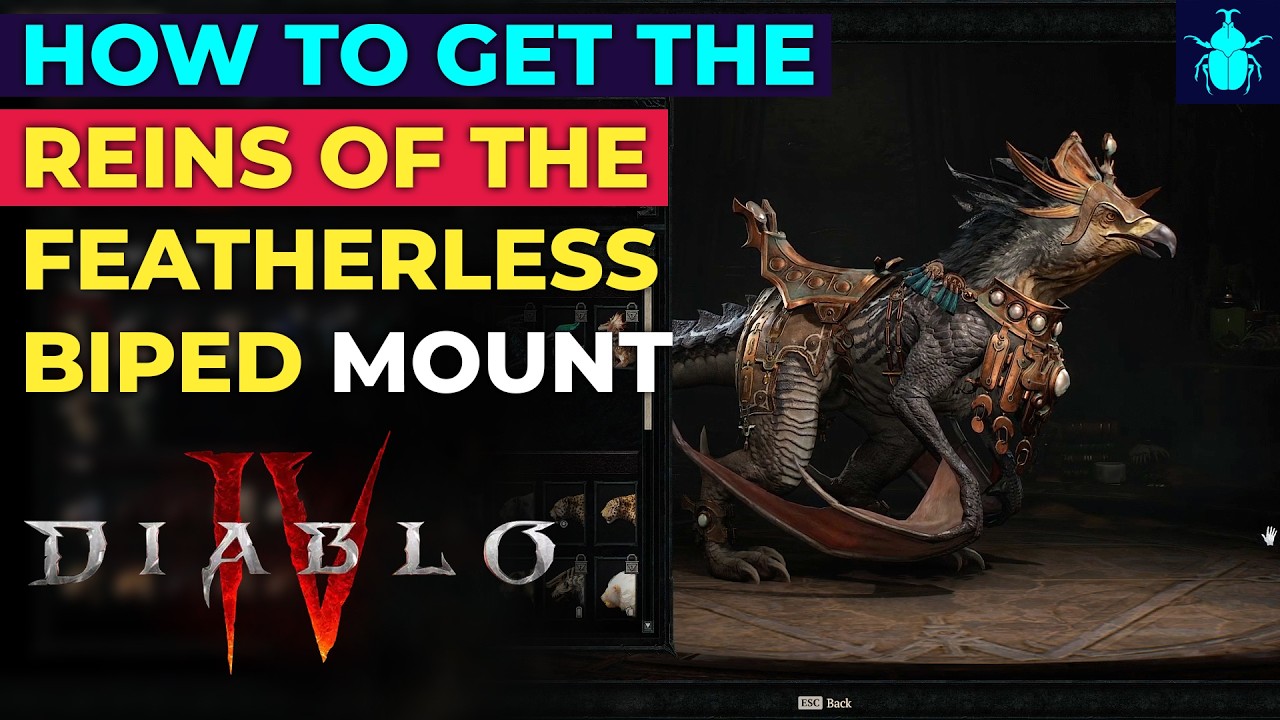 Diablo 4: Как получить вожжи бесперьевого двуногого ездового животного!
