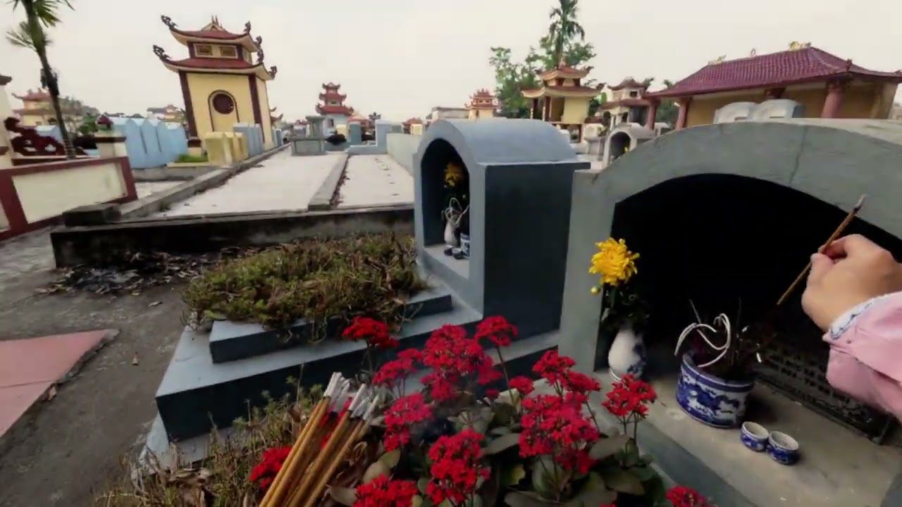 Visiting the graves of my mother using Osmo nano