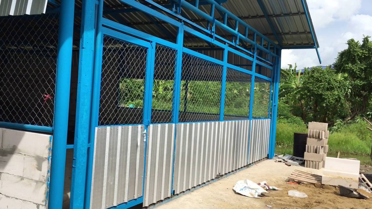 ประตูเลื่อนพับเก็บด้านข้าง