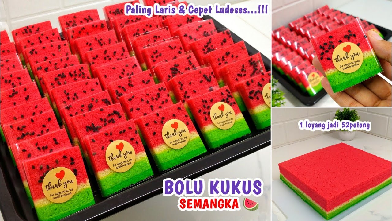 PALING LARIS & CEPET LUDES😍Baru Open Order Langsung Pada Borong_SEMUA SUKA || BOLU KUKUS SEMANGKA