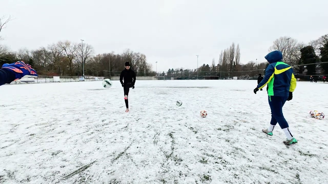 Goalkeeper warm up 