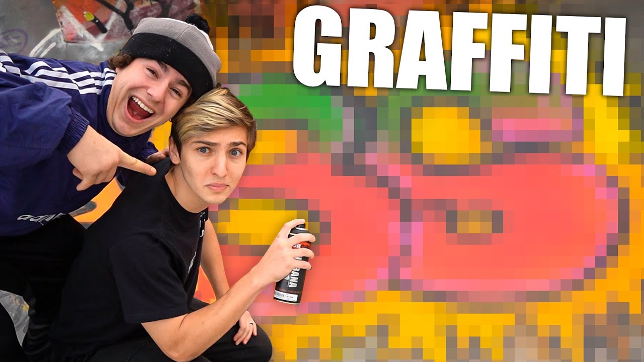 MEU 1º GRAFFITI! - PRO vs NOOB🔥
