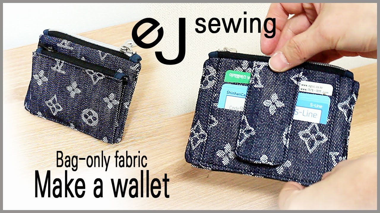 DIY CUTE MINI WALLET | PURSE WALLET TUTORIAL | DIY BAG | BAG SEWING TUTORIAL/MAKE A BAG/카드&동전 지갑 만들기
