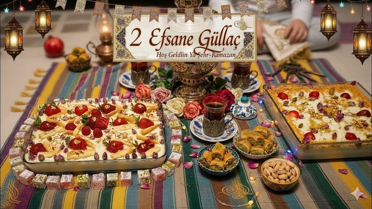 2 Farklı Güllaç Yaptım! Osmanlı Güllacı & Muhallebili Güllaç 😍🌙