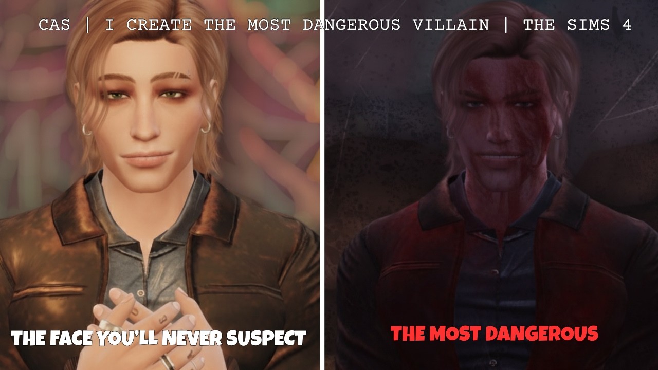 CAS : I Created The Most Dangerous Villain  | The Sims 4