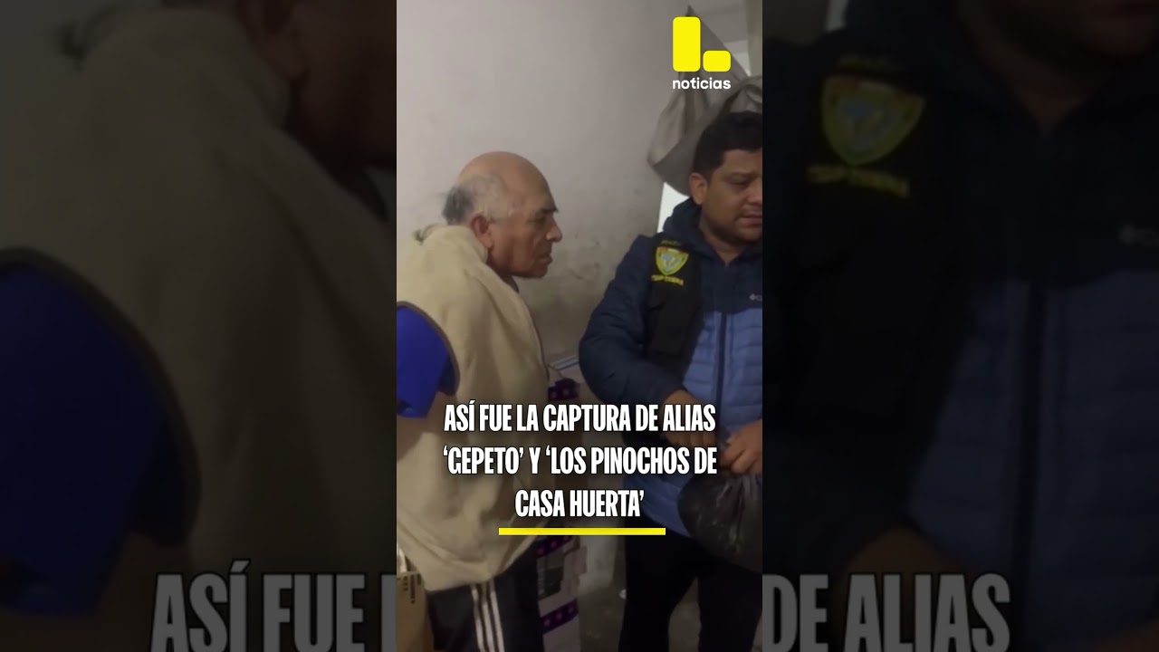 Grupo terna captura a alias 'Gepeto' y 'Los pinochos de casa Huerta'
