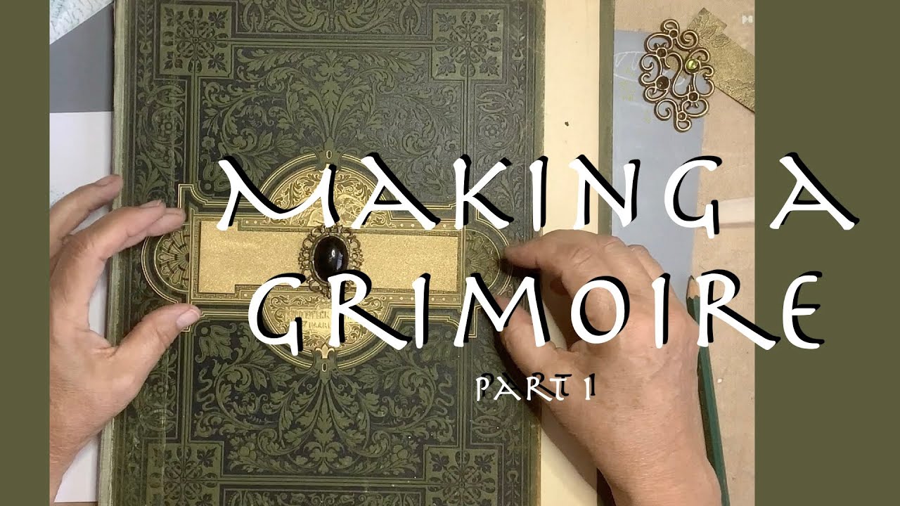 🧙‍♀️ Making a Grimoire part 1 - book cover, bits and bobs... 💎