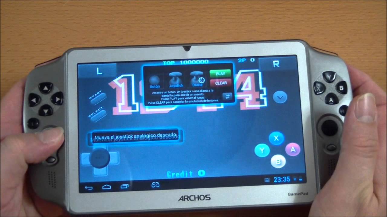 Archos GamePad: Toma de contacto y prueba asignación de botones físicos