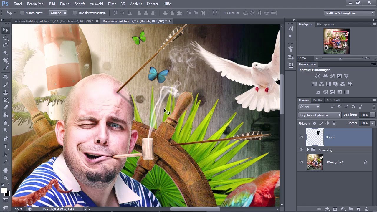 Digitalen Rauch erzeugen - Die Photoshop-Profis - Folge 151