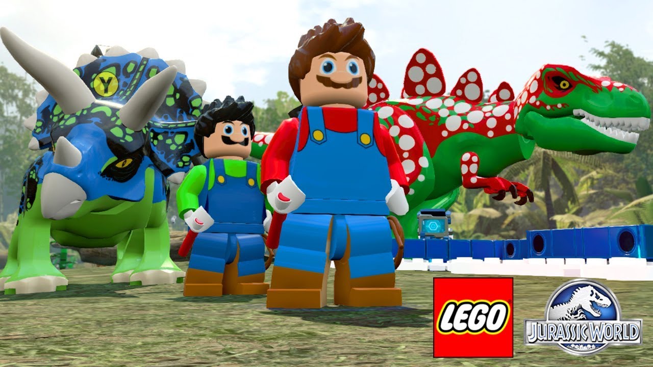 MARIO E LUIGI E SEUS DINOSSAUROS no LEGO Jurassic World Criando Dinossauros #63